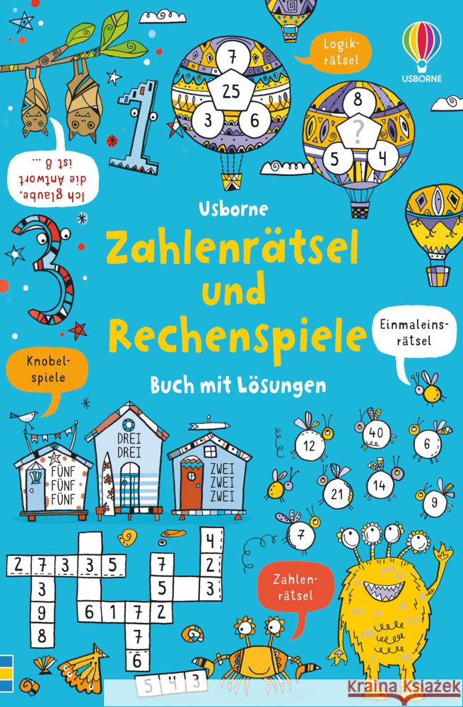 Zahlenrätsel und Rechenspiele Clarke, Phillip 9781789414622 Usborne Verlag - książka