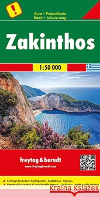 Zakynthos Road Map 1:50 000  9783707917130 Freytag&berndt - książka