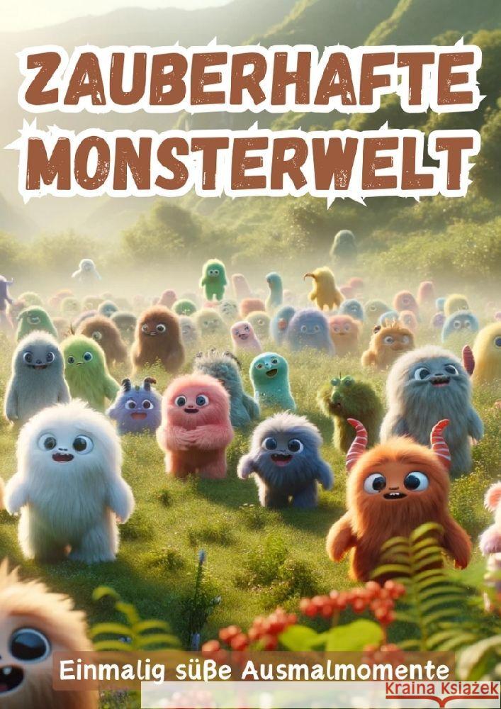 Zauberhafte Monsterwelt: Einmalig s??e Ausmalmomente Maxi Pinselzauber 9783384123596 Tredition Gmbh - książka