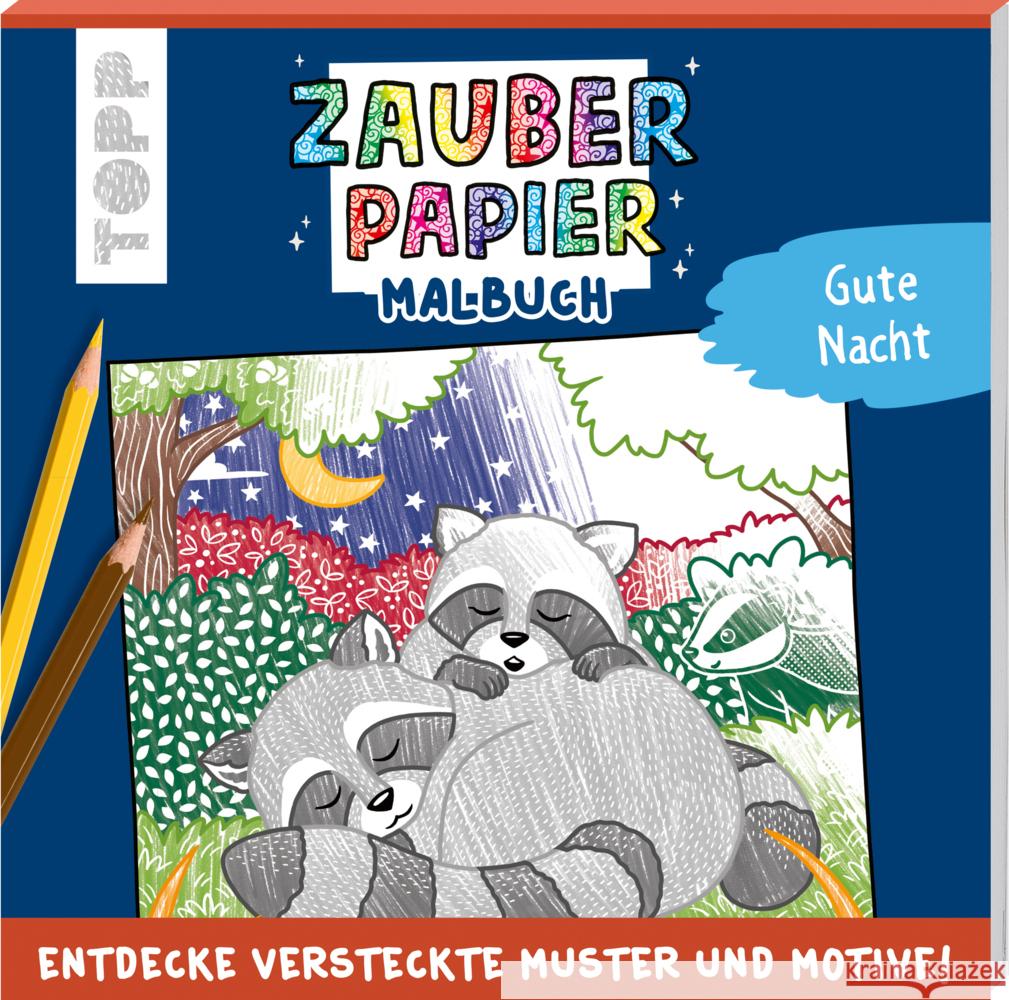 Zauberpapier Malbuch Gute Nacht Pitz, Natascha 9783735890184 Frech - książka