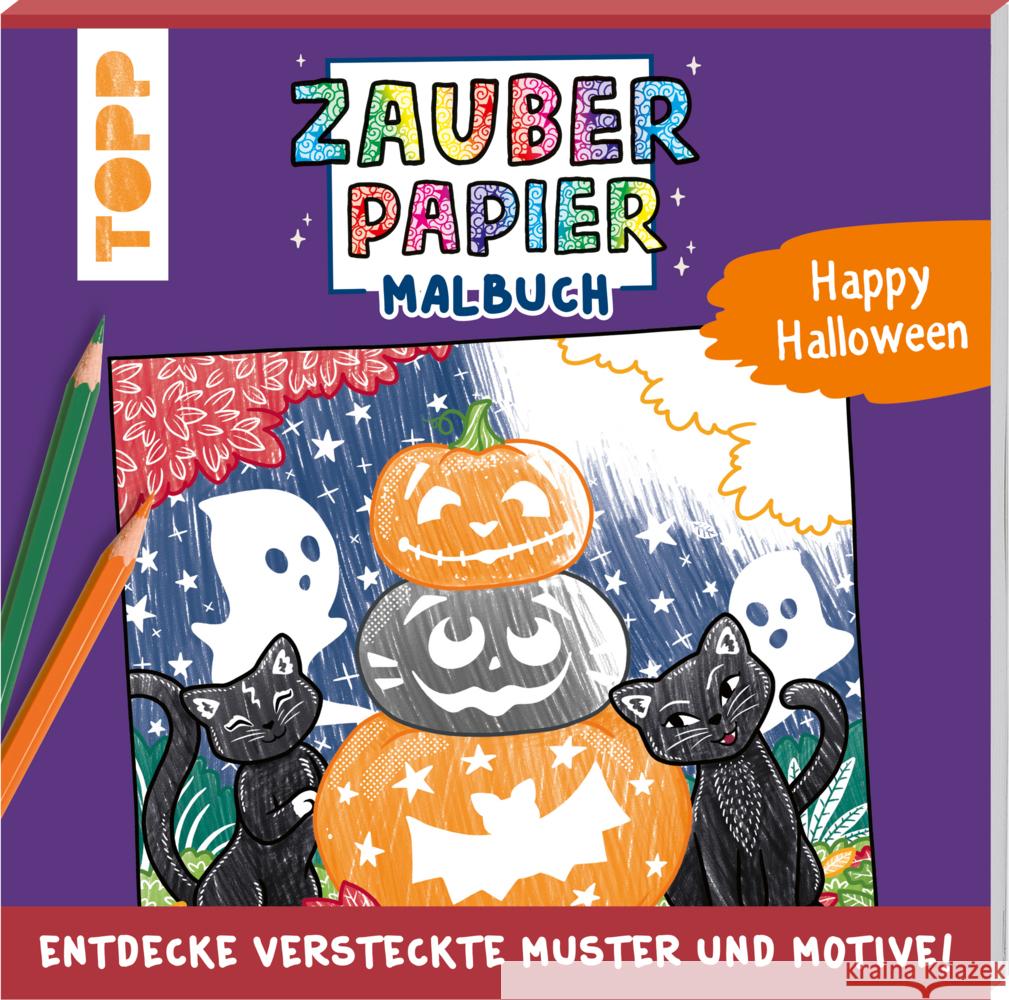 Zauberpapier Malbuch Happy Halloween Pitz, Natascha 9783735890177 Frech - książka