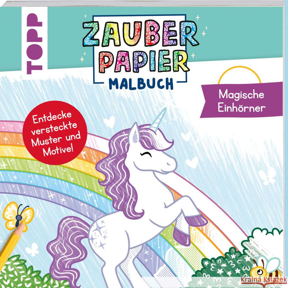 Zauberpapier Malbuch Magische Einhörner Pitz, Natascha 9783735891051 Frech - książka