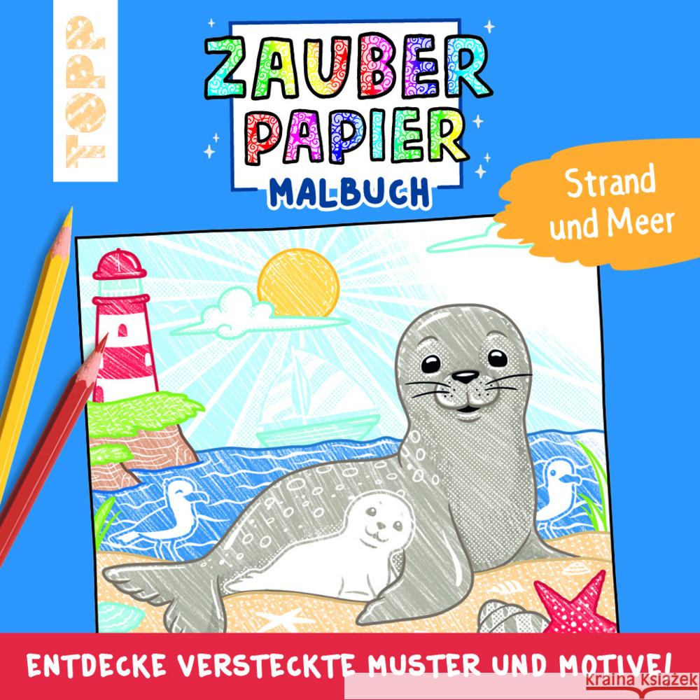 Zauberpapier Malbuch Strand und Meer Pitz, Natascha 9783735890733 Frech - książka
