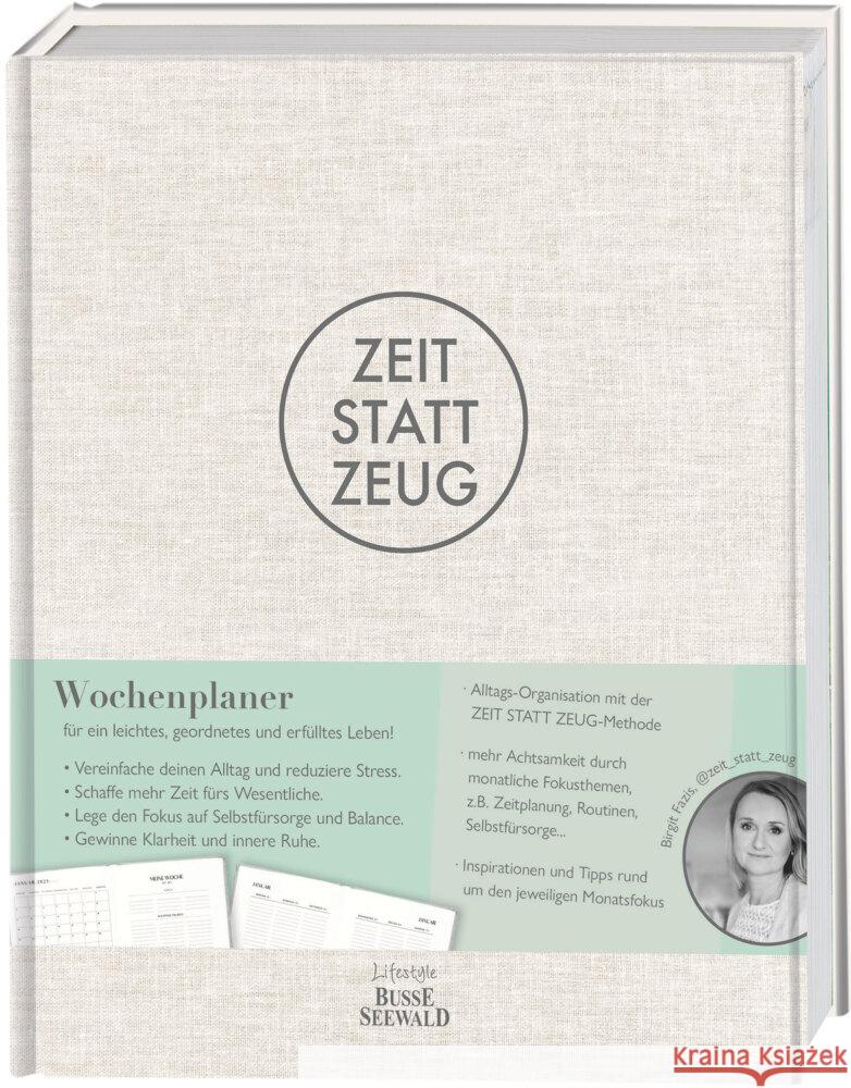 Zeit statt Zeug: Wochenplaner Fazis, Birgit 9783735853677 Lifestyle BusseSeewald - książka