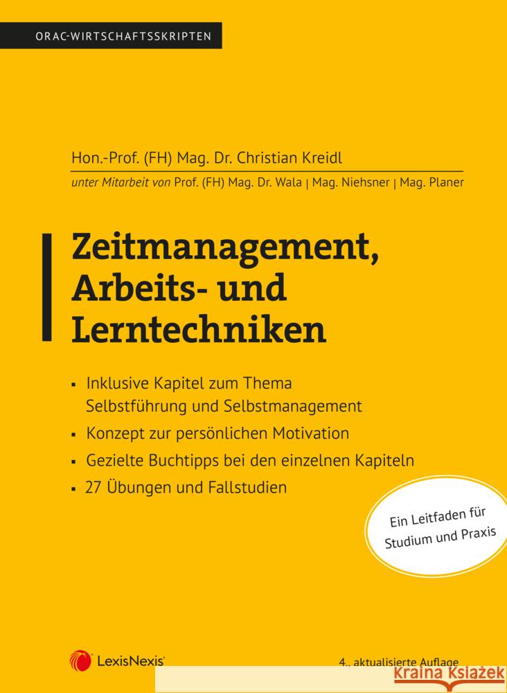Zeitmanagement, Arbeits- und Lerntechniken  9783700778967 LexisNexis Österreich - książka