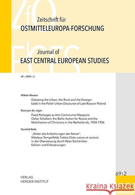 Zeitschrift für Ostmitteleuropa-Forschung (ZfO) 69/2 / Journal of East Central European Studies (JEcES)  9783879694563 Wissenschaftsforum/Verlag Herder-Institut - książka