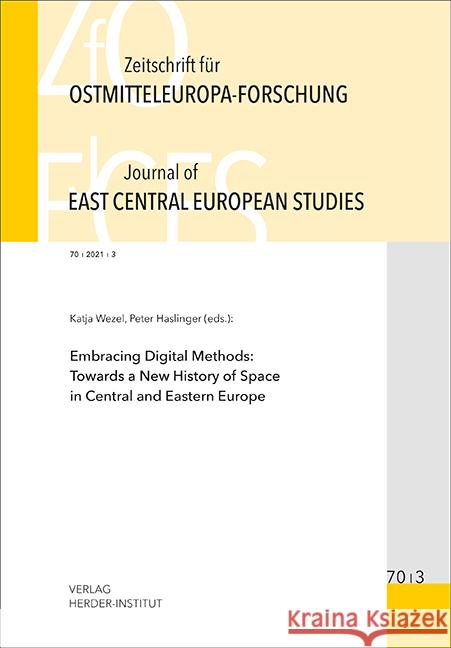 Zeitschrift für Ostmitteleuropa-Forschung (ZfO) 70/3 / Journal of East Central European Studies (JECES)  9783879694693 Verlag Herder-Institut - książka