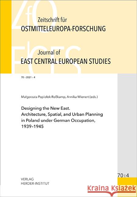 Zeitschrift für Ostmitteleuropa-Forschung (ZfO) 70/4 / Journal of East Central European Studies (JECES)  9783879694709 Verlag Herder-Institut - książka