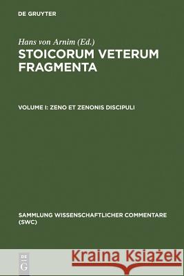 Zeno et Zenonis discipuli Hans von Arnim 9783598742552 De Gruyter - książka