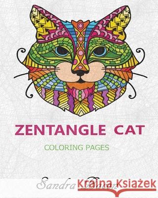 Zentangle Cat Coloring Pages Sandra Bacon   9798689723747 Independently Published - książka