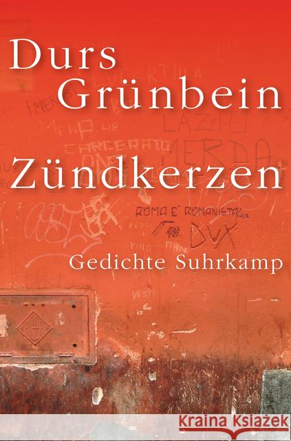 Zündkerzen : Gedichte Grünbein, Durs 9783518427538 Suhrkamp - książka