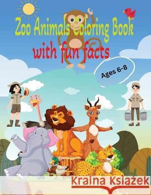 Zoo Animals Coloring Books with Fun Facts Ab Thomas   9798392112739 Independently Published - książka