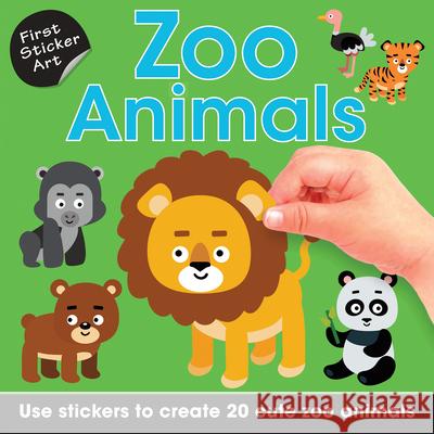 Zoo Animals: Use Stickers to Create 20 Cute Zoo Animals Green Android 9781438012483 Barron's Educational Series - książka