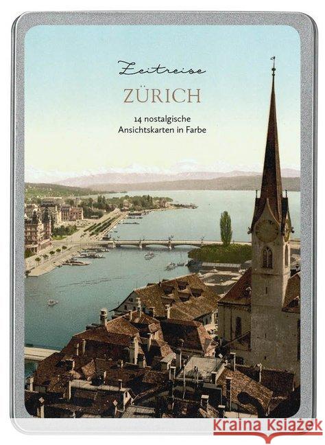 Zürich : 14 nostalgische Ansichtskarten in Farbe  4251517503126 Paper Moon - książka