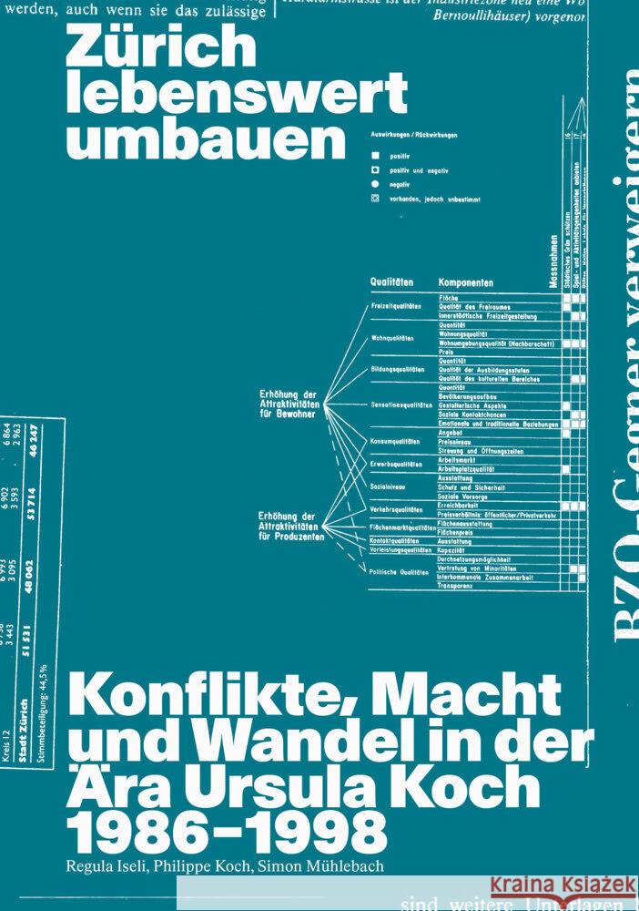 Zürich lebenswert umbauen Iseli, Regula, Koch, Philippe, Mühlebach, Simon 9783909928996 Hochparterre - książka