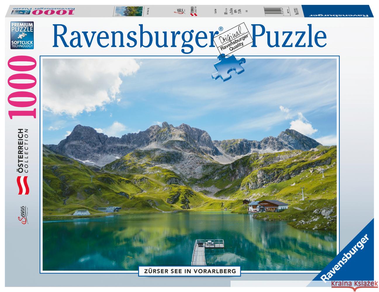 Zürser See in Vorarlberg (Puzzle)  4005556171743 Ravensburger Spieleverlag - książka