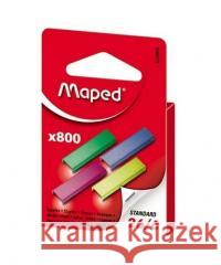 Zszywki kolorowe 26/6 800szt MAPED  3154143248069 MAPED - książka