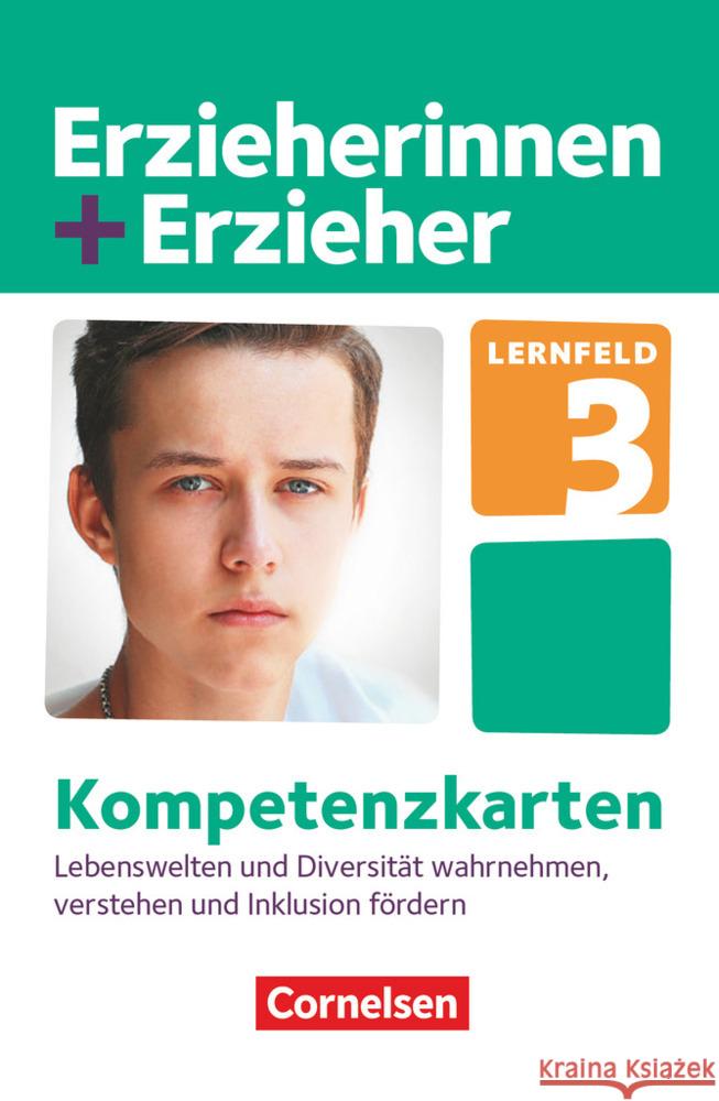 Zu allen Bänden - Lernfeld 3 : Lebenswelten und Diversität wahrnehmen, verstehen und Inklusion fördern. Kompetenzkarten Meyer, Anke 9783064518605 Cornelsen Verlag - książka