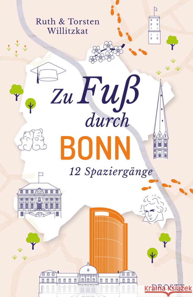 Zu Fuß durch Bonn Willitzkat, Ruth, Willitzkat, Torsten 9783770027163 Droste - książka
