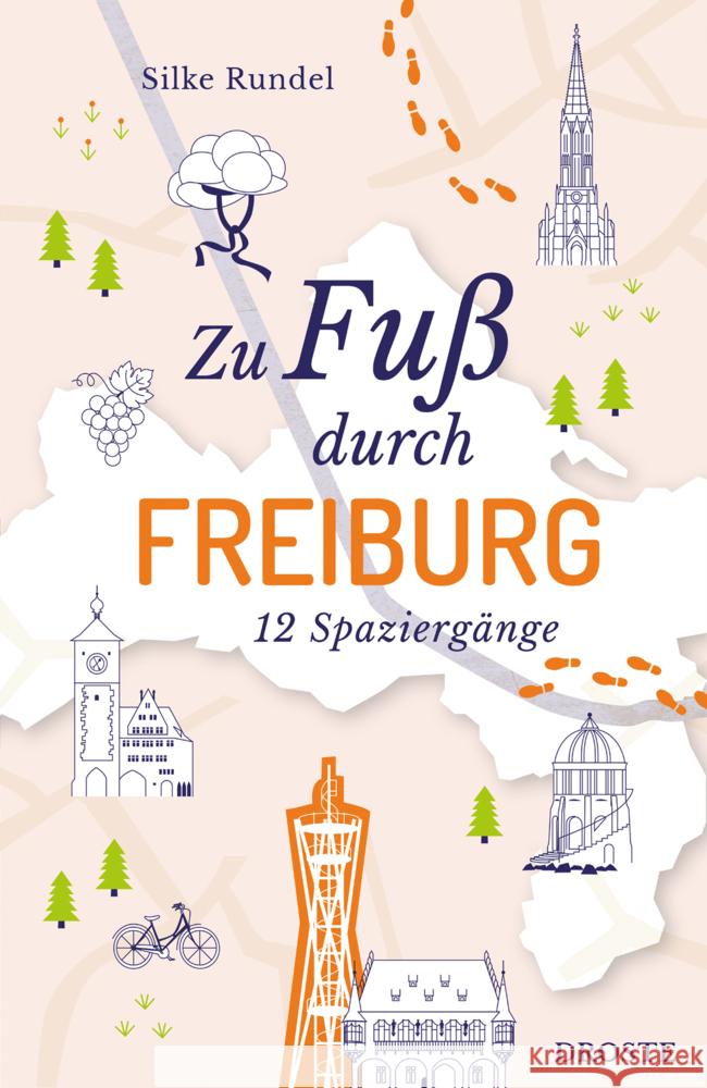 Zu Fuß durch Freiburg Rundel, Silke 9783770026814 Droste - książka
