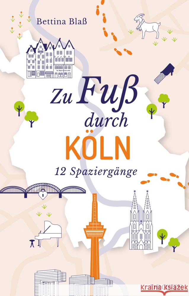Zu Fuß durch Köln Blaß, Bettina 9783770022991 Droste - książka
