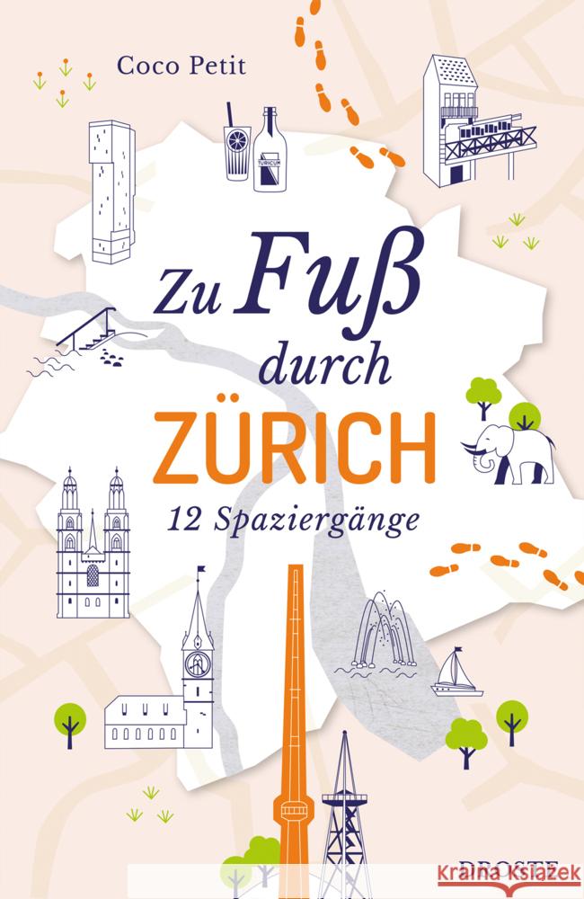 Zu Fuß durch Zürich Petit, Coco 9783770023080 Droste - książka