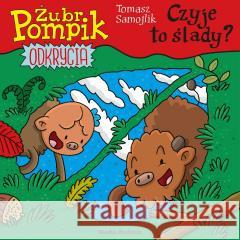 Żubr Pompik. Odkrycia T.15. Czyje to ślady? Tomasz Samojlik 9788368242959 Media Rodzina - książka