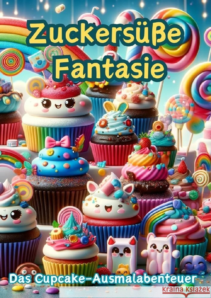 Zuckers??e Fantasie: Das Cupcake-Ausmalabenteuer Maxi Pinselzauber 9783384122780 Tredition Gmbh - książka