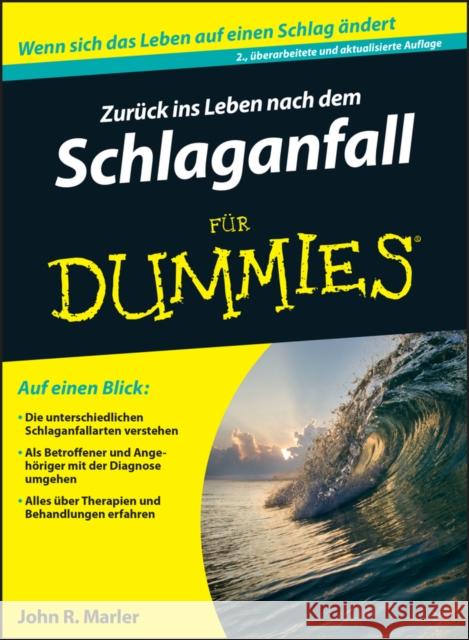 Zurück ins Leben nach dem Schlaganfall für Dummies : Wenn sich das Leben auf einen Schlag ändert Marler, John R.; Paal, Doren 9783527712014 John Wiley & Sons - książka