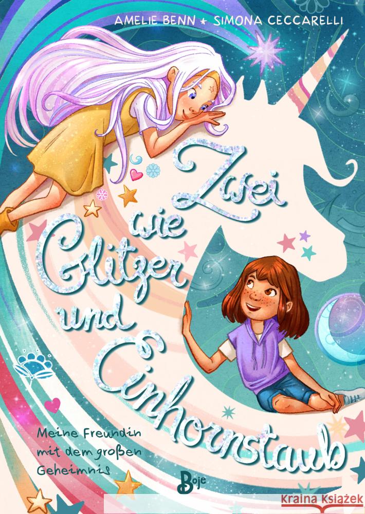 Zwei wie Glitzer und Einhornstaub Benn, Amelie 9783414826626 Boje Verlag - książka