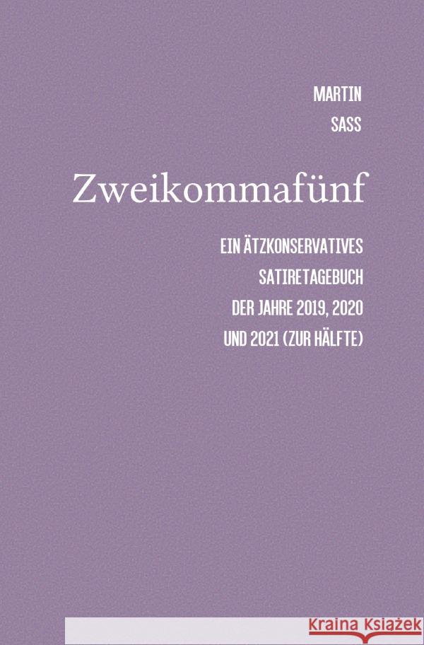 Zweikommafünf Sass, Martin 9783754940150 epubli - książka