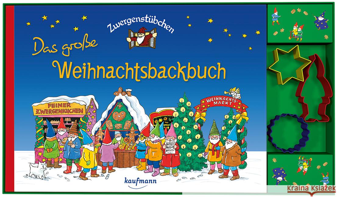 Zwergenstübchen Das große Weihnachtsbackbuch, 3 Bde. m. Ausstechförmchen Schuster, Elke, Schuster, Timo 9783780611239 Kaufmann - książka