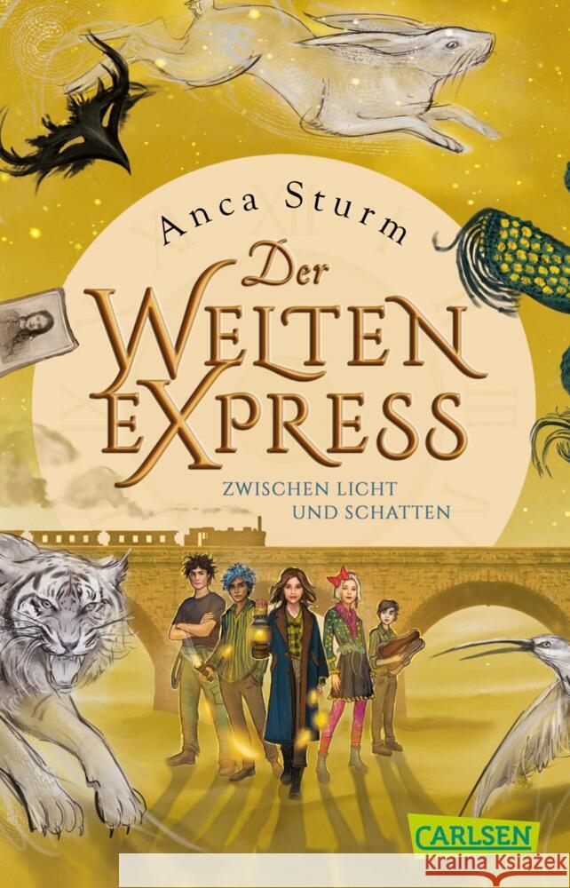 Zwischen Licht und Schatten (Der Welten-Express 2) Sturm, Anca 9783551320674 Carlsen - książka